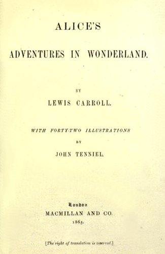 AlicesAdventuresInWonderlandTitlePage