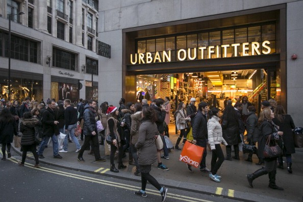 Christmas Shoppers Hunt For Gifts On The High Street