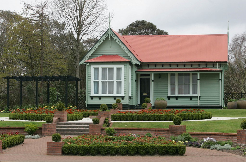 A little cottage photographed in Rotorua, New Zeal
