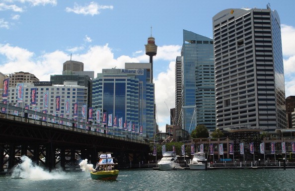 Darwin's Beer Can Boat Cruises Into Sydney Harbour