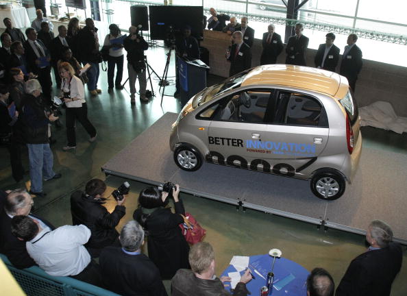 Tata Motors Displays Its Nano Car