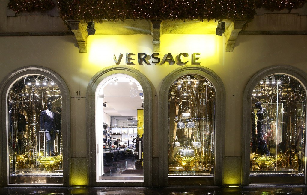 A Versace Botique in Milan