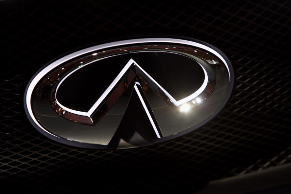  The logo of Infiniti, the luxury car company