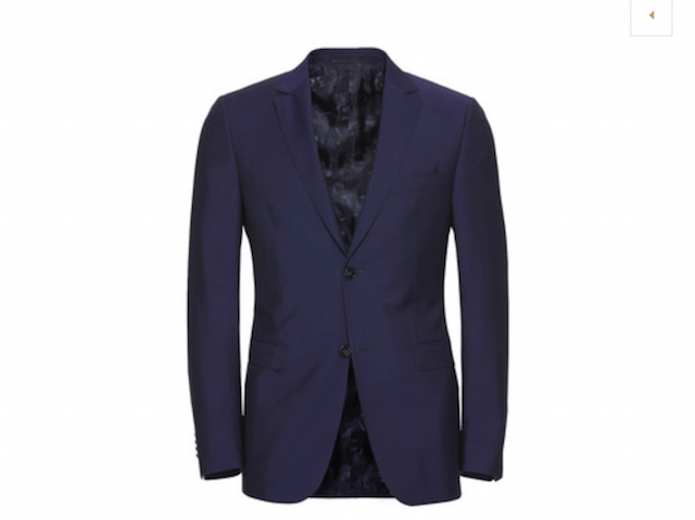 BRIGHT BLUE WOOL:MOHAIR SUIT Zegna