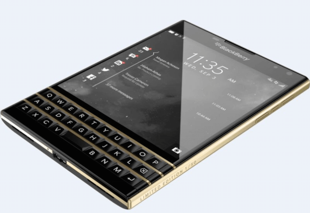 Backberry Passport Black Gold