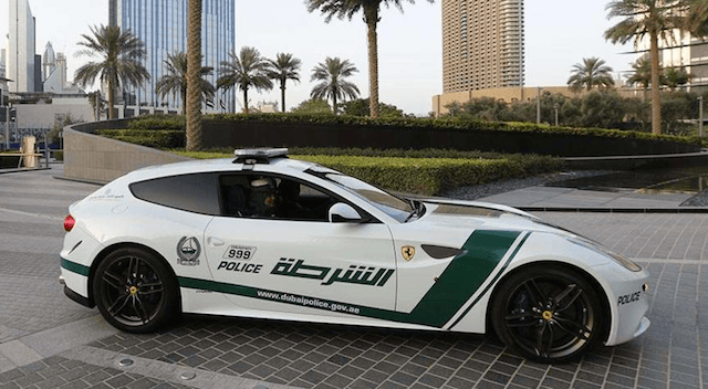 Ferrari police car