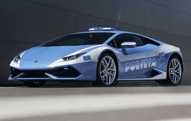 lamborghini police car
