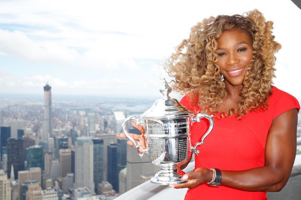 2014 US Open Champion Serena Williams New York City Trophy Tour