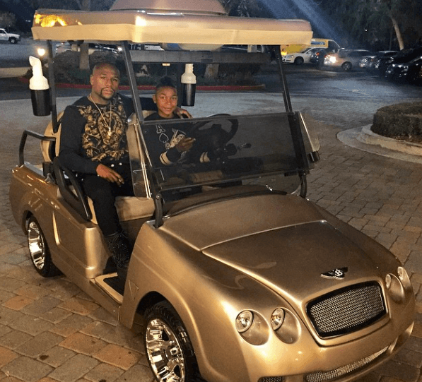 Floyd Mayweather Bentley Golfcart