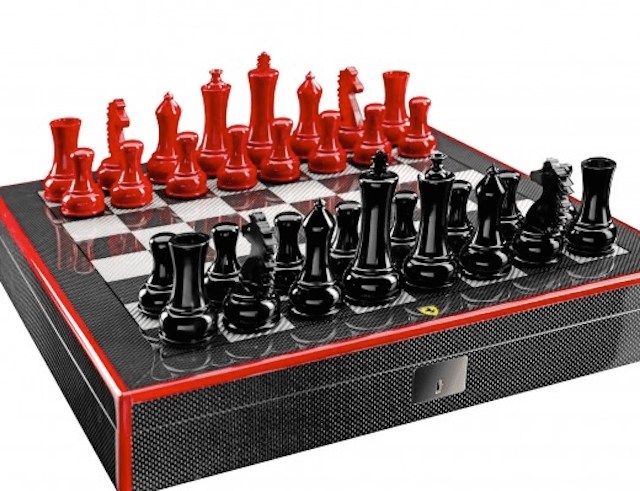 Ferrari Carbon Fiber Chess