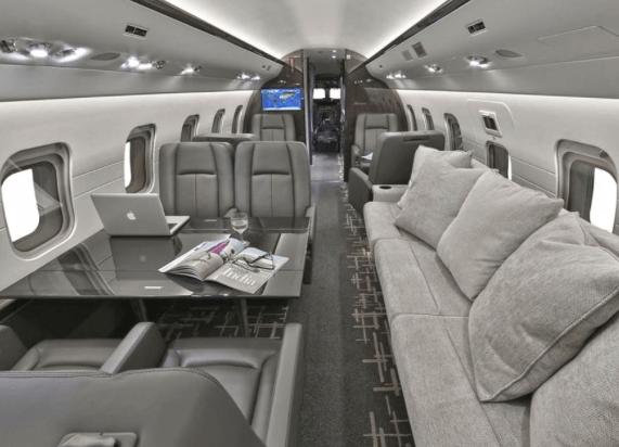 Jet Aviation Private Jet Interior 2