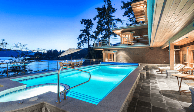 $23.8 Million Canadian Mansion pool and view