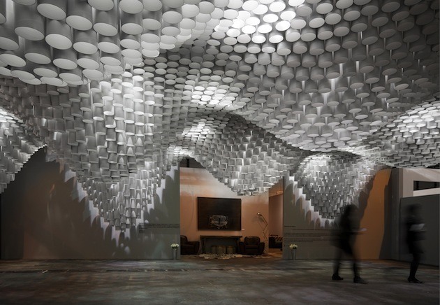 Monochrome Paper Chandelier