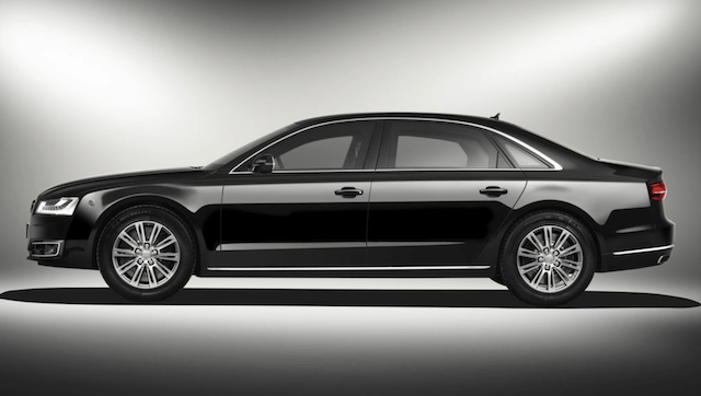 Side of The Audi A8 L Security