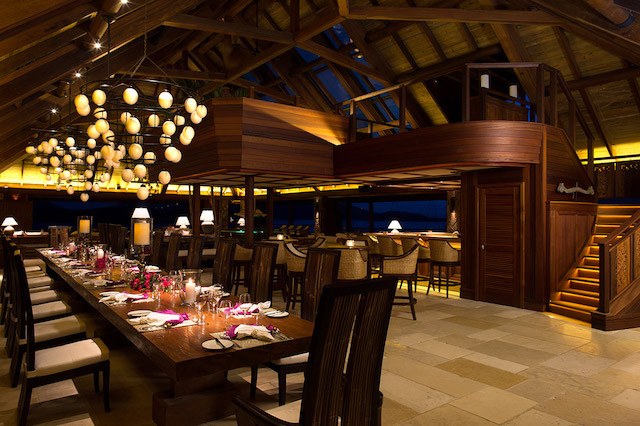 Necker Island interior dining room