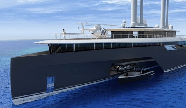 Komorebi 282 Trimaran Superyacht Concept by VPLP front 2