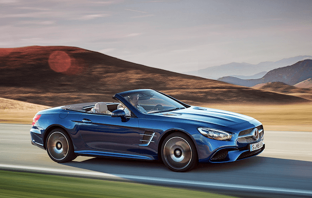 Mercedes-Benz SL driving