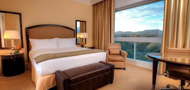 The Beverly Hilton bedroom