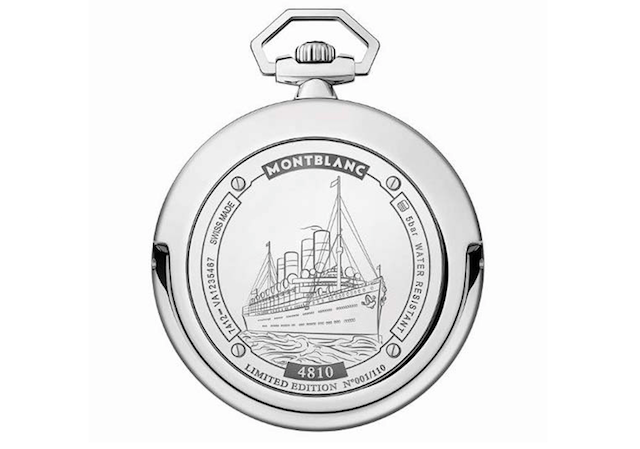 Motnblanc 4810 Orbis Terrarum Pocket watch Transatlantic Limited Edition back