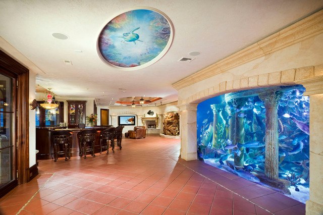 mediterranean home aquarium