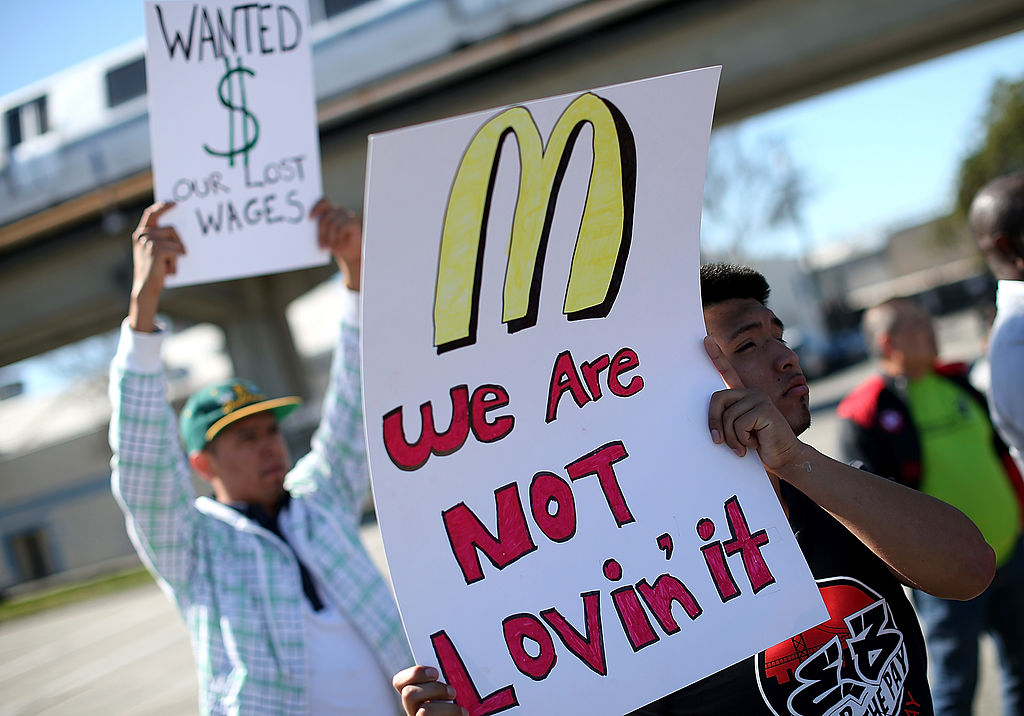 McDonald's Workers, Activists Protest McDonald's Labor Practices