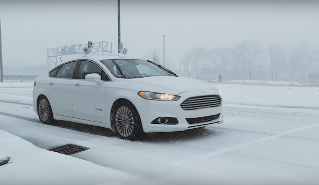 Ford Has Begun Testing Self-Driving Cars in The Snow