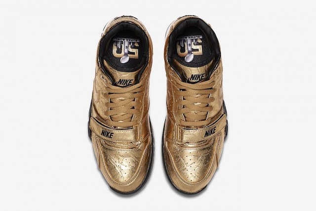 NIke Gold Air Trainer 1 Super Bowl 50 top