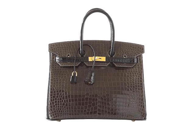 Rare Hermes Birkin 35 Bi-Color Croc Special Order