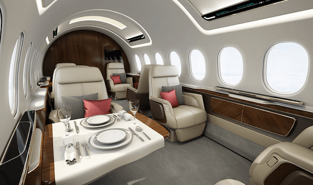 Aerion AS2 Supersonic Jet interior