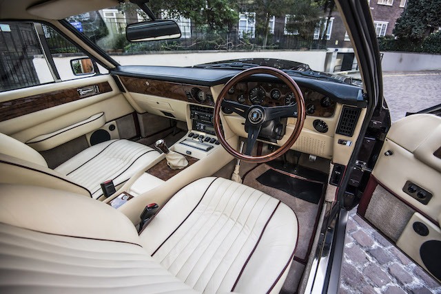 Elton John 1985 Aston Martin V8 Vantage interior