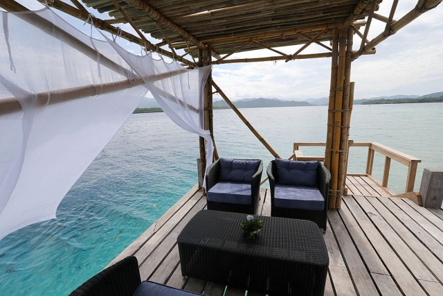 private beach