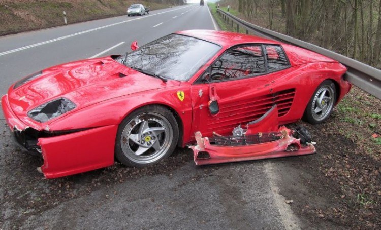 Ferrari Crash