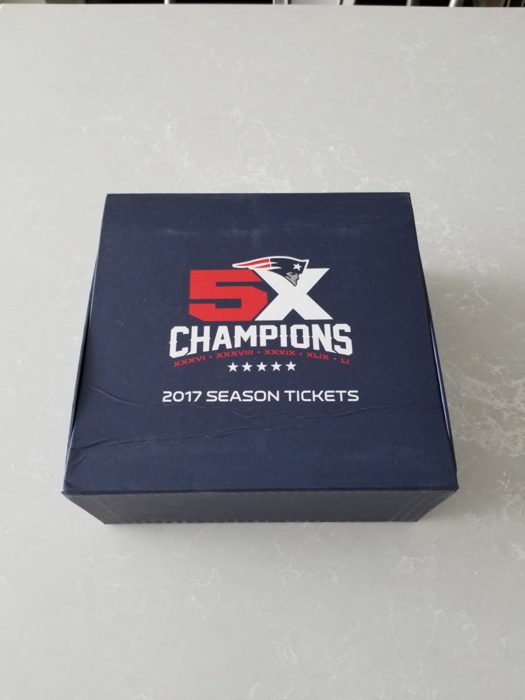 2017 New England Patriots Season Tickets