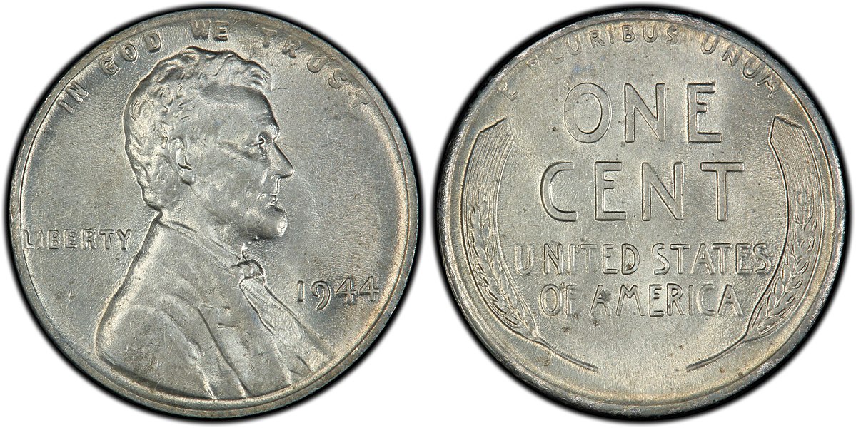 1944 Steel Wheat Penny