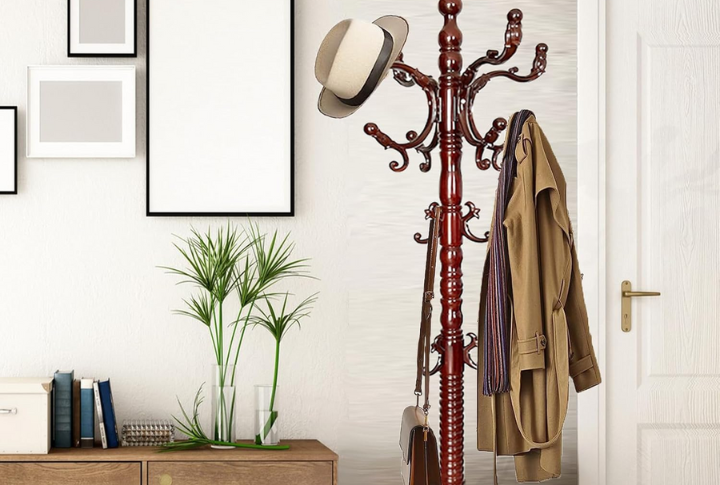 A Coat Rack Or Hall Tree