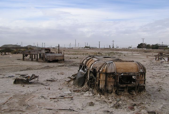 Salton Sea's Bombay Beach, California