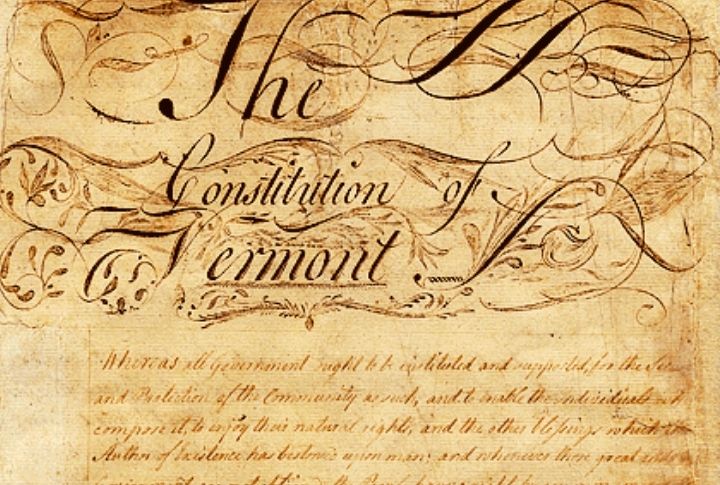 Vermont Abolishes Slavery By Constitution