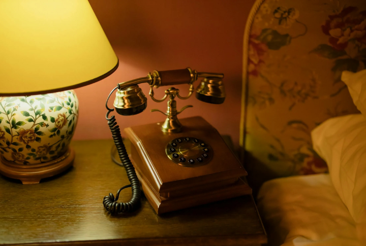A Rotary Or Landline Telephone