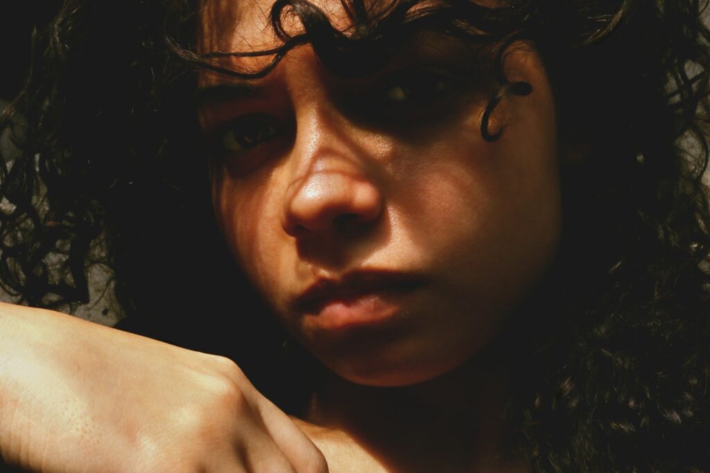 woman with black hair