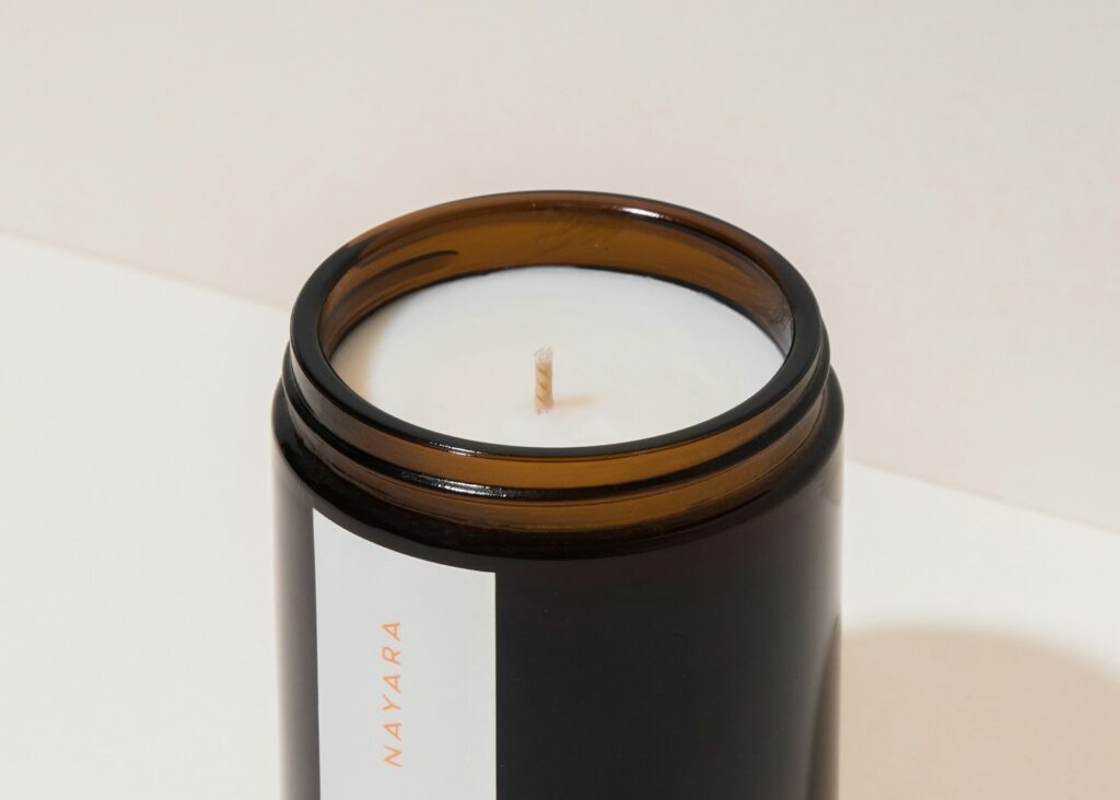 white and black labeled bottle