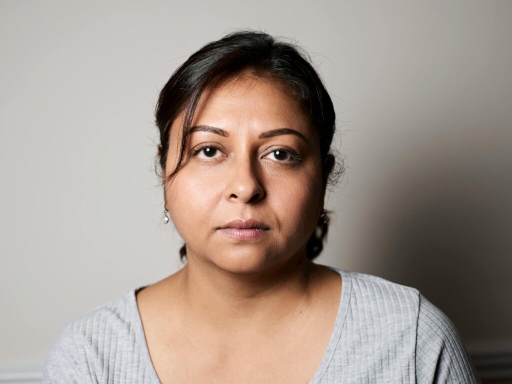 Portrait of Woman with Neutral Expression