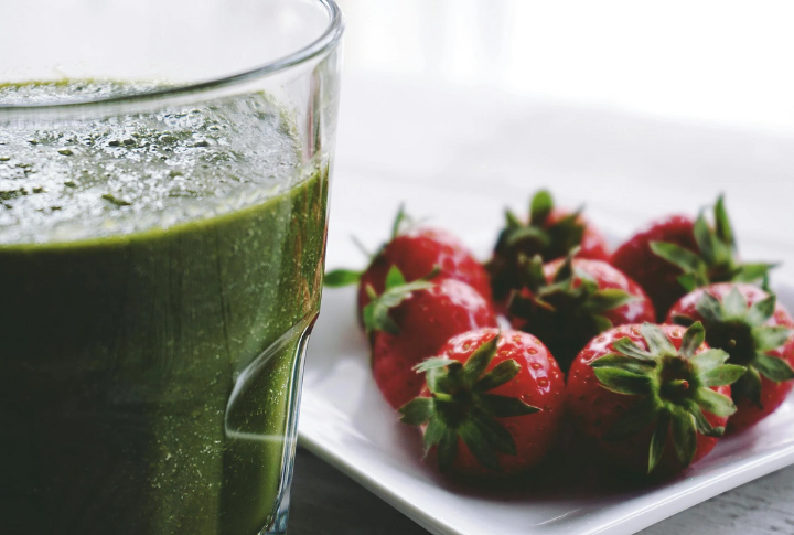 Strawberry Green Goddess Smoothie