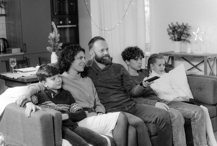 Watching Sunday Night TV As A Family