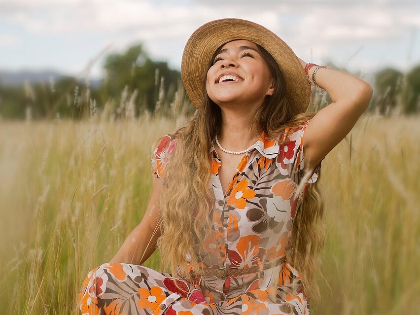woman, field, portrait, outdoors, nature, smiling, happy, portrait, happy, happy, happy, happy, happy