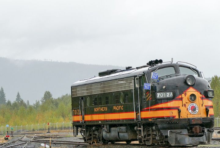 The Overgrown Rails Of Northern Pacific Railway