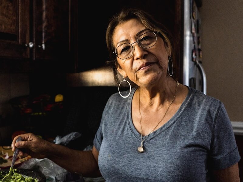 women's grey scoop-neck t-shirt