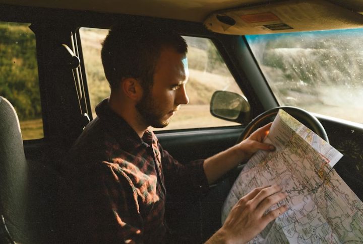 Paper Road Maps In The Glove Compartment