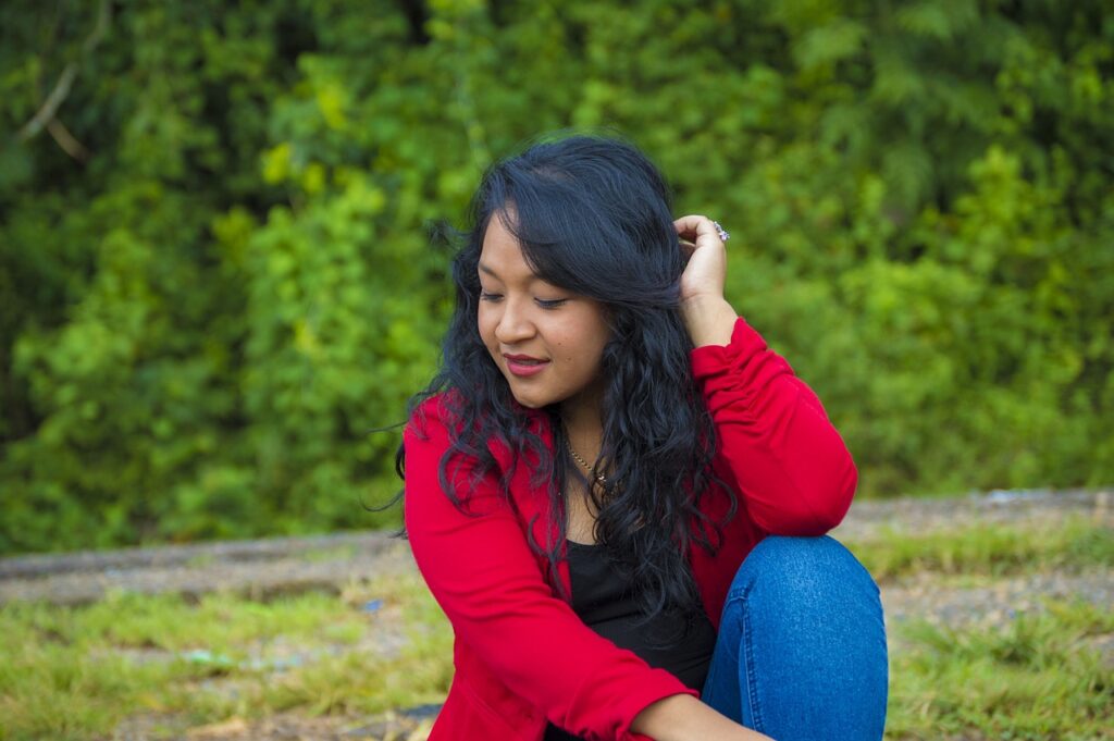woman, thinking, pondering