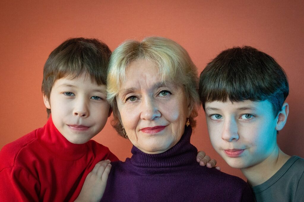 family, grandchildren, grandmother
