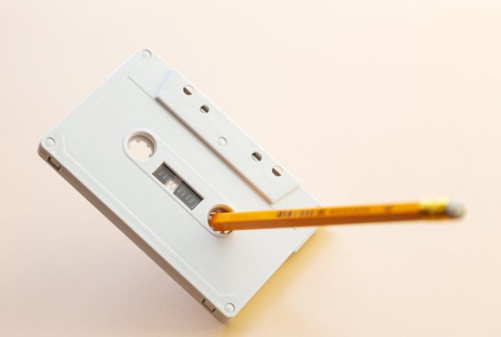 Cassette Tape Rewinds With A Pencil